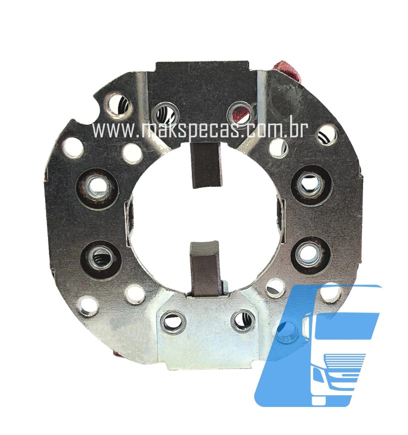 PE80472 - Porta escovas para motor de partida modelo Mitsubishi M008T80472 24V, 3.2 kW, 11 dentes CW, aplicação Caterpillar.