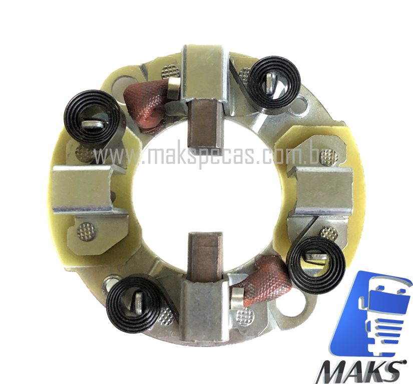 PED5740 - Porta escovas motor de partida modelo Denso 4280005741 12V, 2.7kW, 10 dentes CW, aplicação John Deere