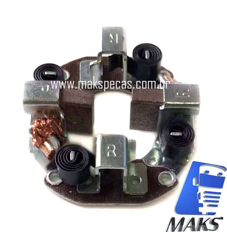 PED664 - Porta escovas para motor de arranque modelo Denso 228000-0664 12V 1,4 KW 9 dentes CW aplicação KUBOTA , BOBCAT, BOMAG , CASE