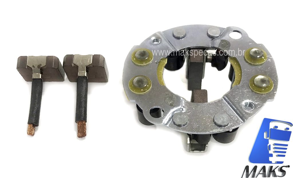 PED7100 - Porta escovas para motor de arranque modelo Denso 428000-7100 24V, 4.8Kw, 10 Dentes.