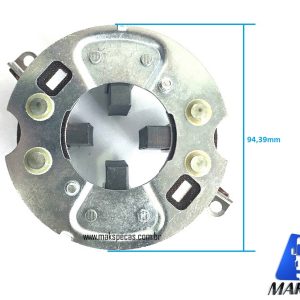 PED7550 - ​Porta escovas motor de arranque tipo Denso N940, 2280007550, STR70278, 24V 5,5KW 10dentes, aplicação Iveco Cursor.