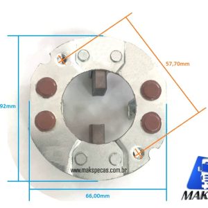 PEK168 - Porta escovas para motor de arranque modelo Nikko 24V, 5.0kW, ISUZO