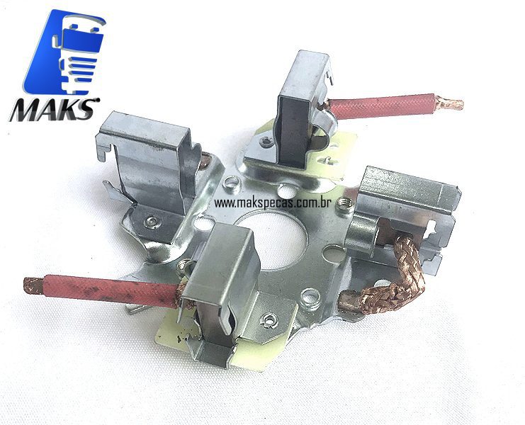 PEL94 - Porta escovas para motor de partida Bosch JF "Alemão" 0001368301. Aplicação Scania, MBB, Iveco, Fiat, Case.