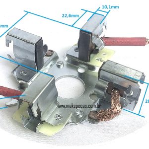 PEL94 - Porta escovas para motor de partida Bosch JF "Alemão" 0001368301. Aplicação Scania, MBB, Iveco, Fiat, Case.