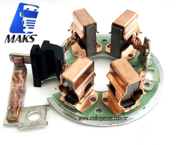 PELB012 - Porta escovas para motor de arranque modelo Bosch 0001330012, 0001330067, 0001330068 24V 6,0Kw, 12 Dentes, LIEBHERR