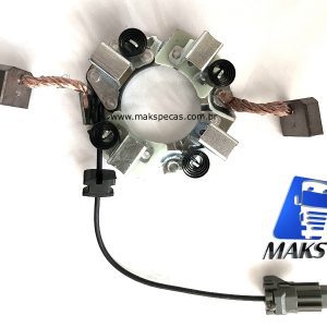 PEM1171TH - Porta escovas com sensor térmico para motor de arranque modelo Mitsubishi M9, 5.5kW, 24V. Aplicação Volvo, Cummins.