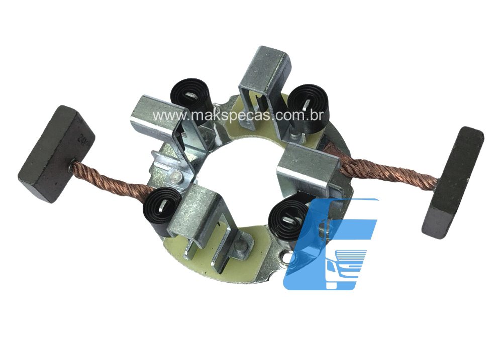 PEM8671 - ​Porta escovas partida Mitsubishi M008T61671. Aplicação Iveco 504025884 24V 10 dentes. Lester 30221.