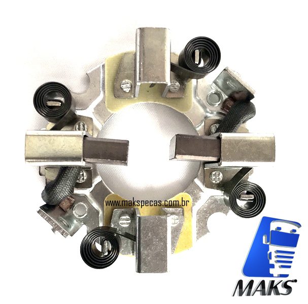 PEMI472 - Porta escovas para motor de arranque modelo Mitsubishi M009T80472. Aplicação MBB, Volvo.
