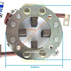 PEN7171 - Porta escovas partida modelo Nikko 230007171 24V 7.5Kw, 15 dentes. Mitsubishi S12R S16R 15T