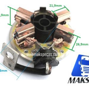 PES4001 - Porta escovas para motor de arranque modelo Bosch F042002135, (mesmo 0001241001 Geração 1) HEF95-L24V, LESTER 19795.