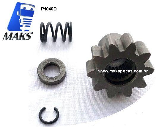 P10D40 - Kit Pinhão para motor de partida Delco Remy 29MT 10 dentes, diametro de 40mm