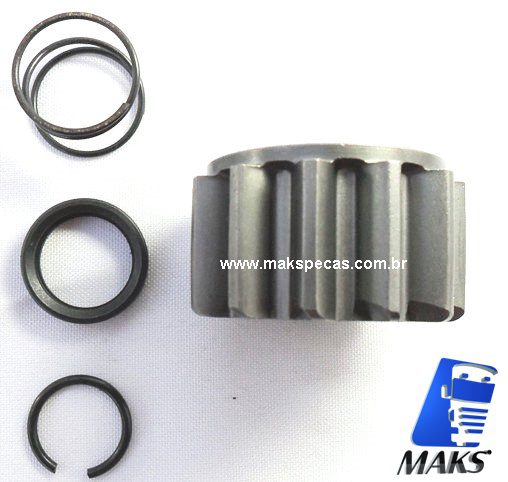 PH38MT - Kit pinhão para motor de partida Delco Remy 8200072, Volvo FH, NH12, Ford Cargo 2632, 2932, 4532, 5032, outros