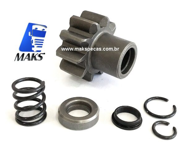 PHD5001 - Kit pinhão para motor de arranque tipo Denso 228000-5001 24V, 10 dentes. Aplicação Cummins 3282626, 3675289RX, 3957596, Komatsu 600-863-5110, 600-863-5111, Nippondenso 228000-5000, 228000-5001, 228000-5002, 228000-5003, 9722809-50