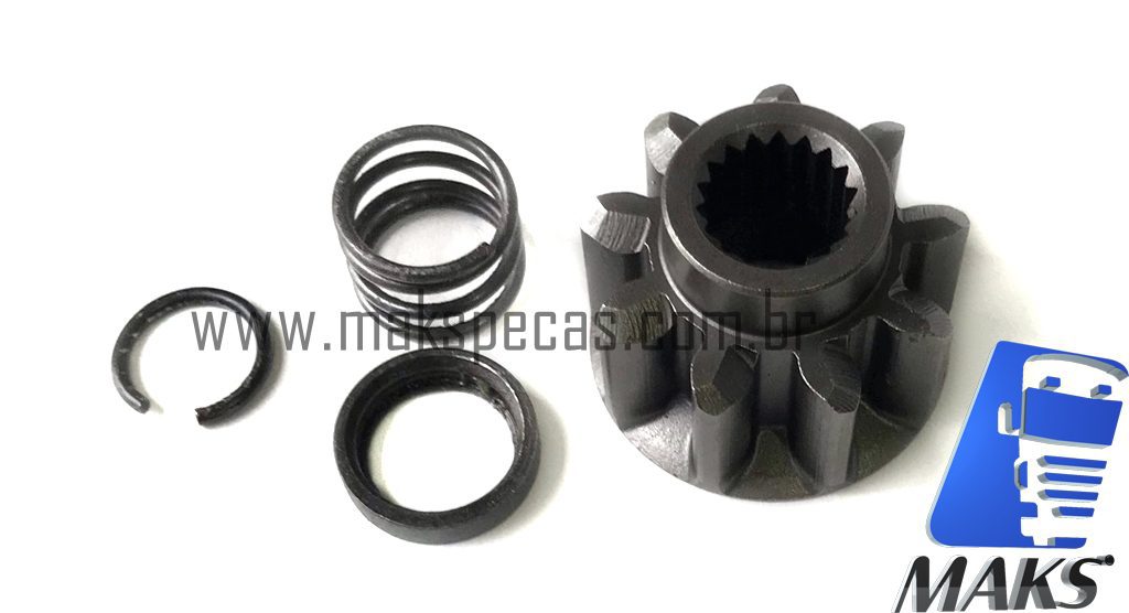 PHD664 - Kit pinhão para motor de arranque modelo Denso 228000-0664 12V 1,4 KW 9 dentes CW aplicação KUBOTA , BOBCAT, BOMAG , CASE