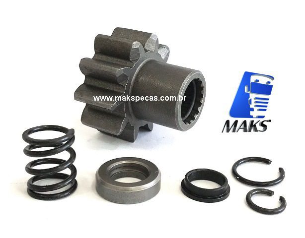 PHD7550 - Kit pinhão para motor de Partida tipo Denso 228000-7550 24V, 5,5Kw, 10dentes. Aplicação Iveco Cursor.