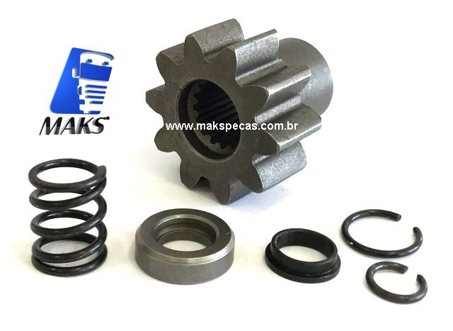 PHD7550 - Kit pinhão para motor de Partida tipo Denso 228000-7550 24V, 5,5Kw, 10dentes. Aplicação Iveco Cursor.