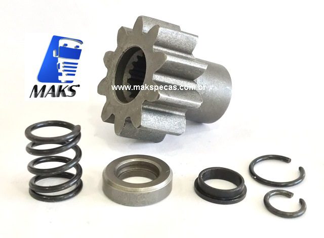 PHD7550 - Kit pinhão para motor de Partida tipo Denso 228000-7550 24V, 5,5Kw, 10dentes. Aplicação Iveco Cursor.