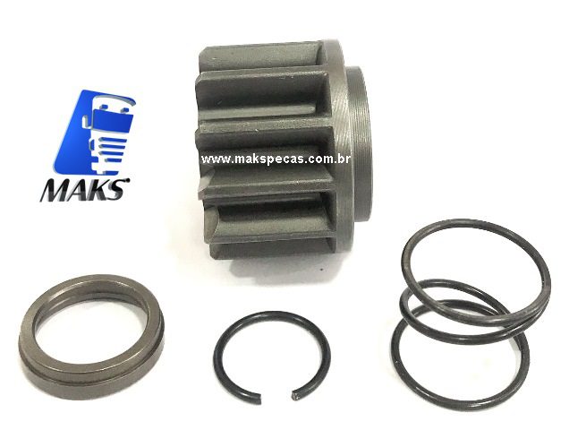 PHM20171 - Kit Pinhão  12 dentes para motor de partida tipo Mitsubishi M009T20171. Aplicação MBB Axor, Atron, Actron, Citaro, outros