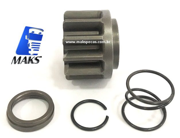 PHM61971 - Kit Pinhão para motor de partida Mitsubishi M009T61971 24V VW / MAN, 51262019199, 51262017199