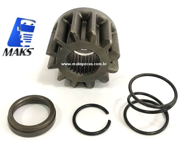 PHM61971 - Kit Pinhão para motor de partida Mitsubishi M009T61971 24V VW / MAN, 51262019199, 51262017199