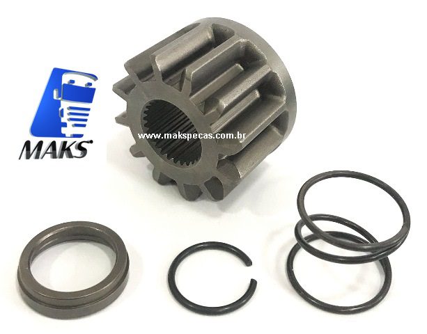 PHM61971 - Kit Pinhão para motor de partida Mitsubishi M009T61971 24V VW / MAN, 51262019199, 51262017199