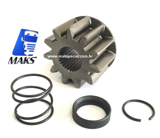 PHM64771 - Kit pinhão para motor de partida Mitsubishi M009T64771. Aplicação Sinotruck, Howo, 11 Dentes, OUTROS.