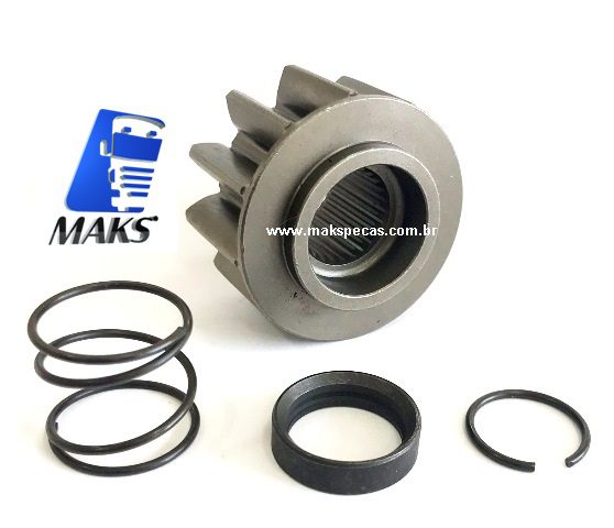 PHM64771 - Kit pinhão para motor de partida Mitsubishi M009T64771. Aplicação Sinotruck, Howo, 11 Dentes, OUTROS.