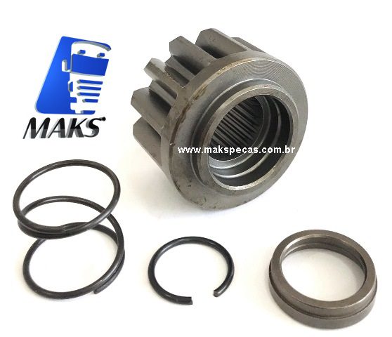 PHM65971 - Kit pinhão para motor de partida Mitsubishi M009T65971 12 dentes Scania 2029376