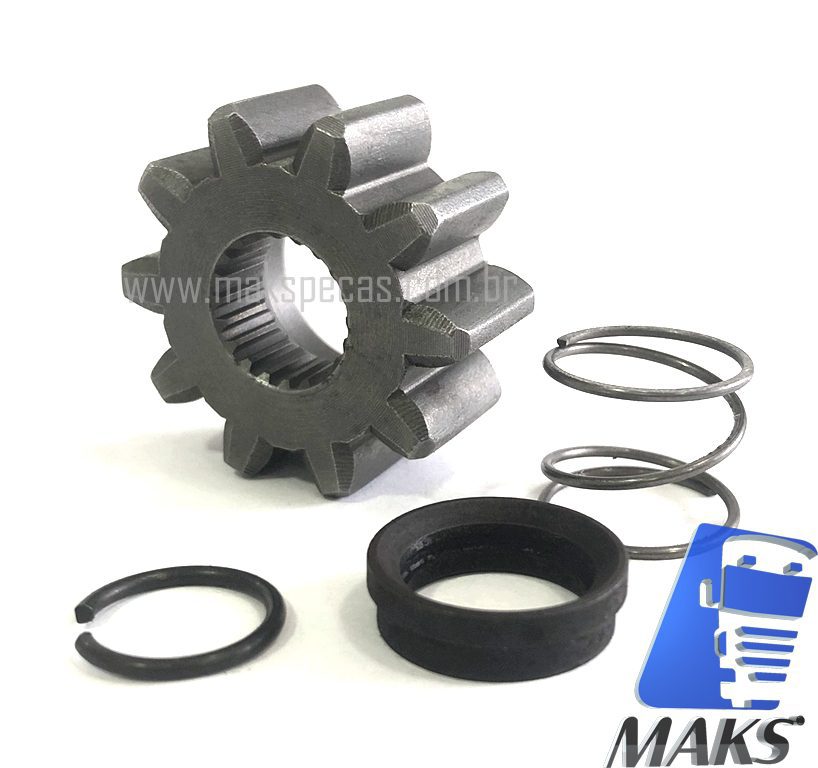 PHM861671 - KIt pinhão para motor de arranque tipo Mitsubishi M008T61671. Aplicação Iveco 504025884 24V 10 dentes. Lester 30221.