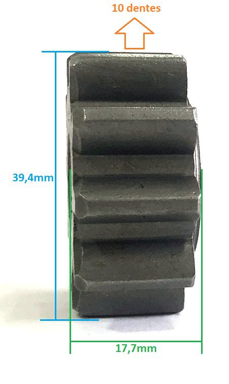PHM861671 - KIt pinhão para motor de arranque tipo Mitsubishi M008T61671. Aplicação Iveco 504025884 24V 10 dentes. Lester 30221.