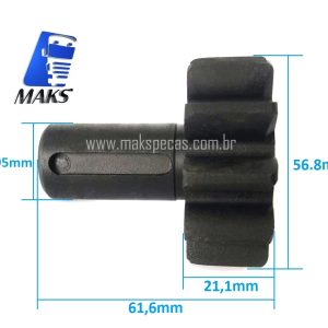 PINH088 - Pinhão para motor de partida modelo Bosch KB, aplicação Cummins, Case, Caterpillar, Komatsu, 11dentes