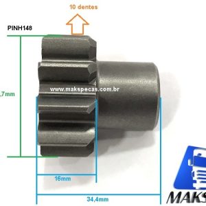 PINH148 - Pinhão motor de  partida Delco Remy 10524148  29MT - MBB/ VW / Volvo