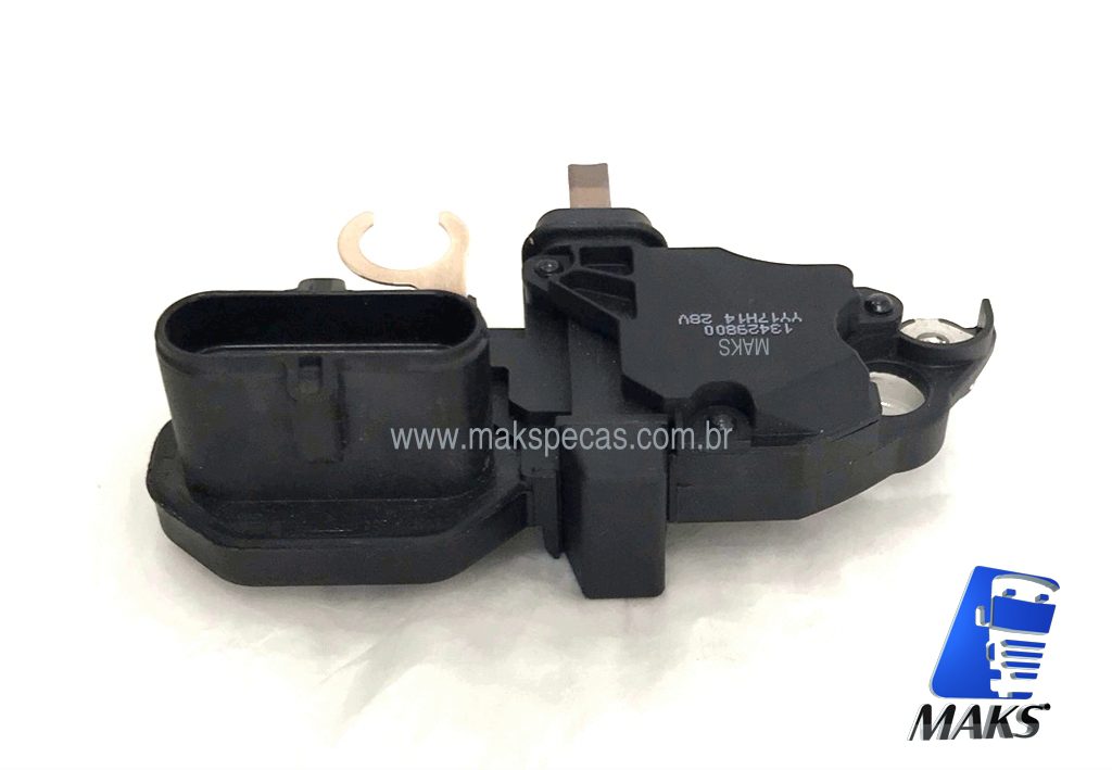 REG102 - Regulador de tensão (voltagem) para alternador modelo Bosch 0124655102 24V 150A, Volvo FH
