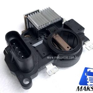 REG6393 - Regulador de tensão (voltagem) para alternador Mitsubishi A004TR6393 24V 130A Volvo FH12, FM12, FMX12, Volvo 2015 em diante