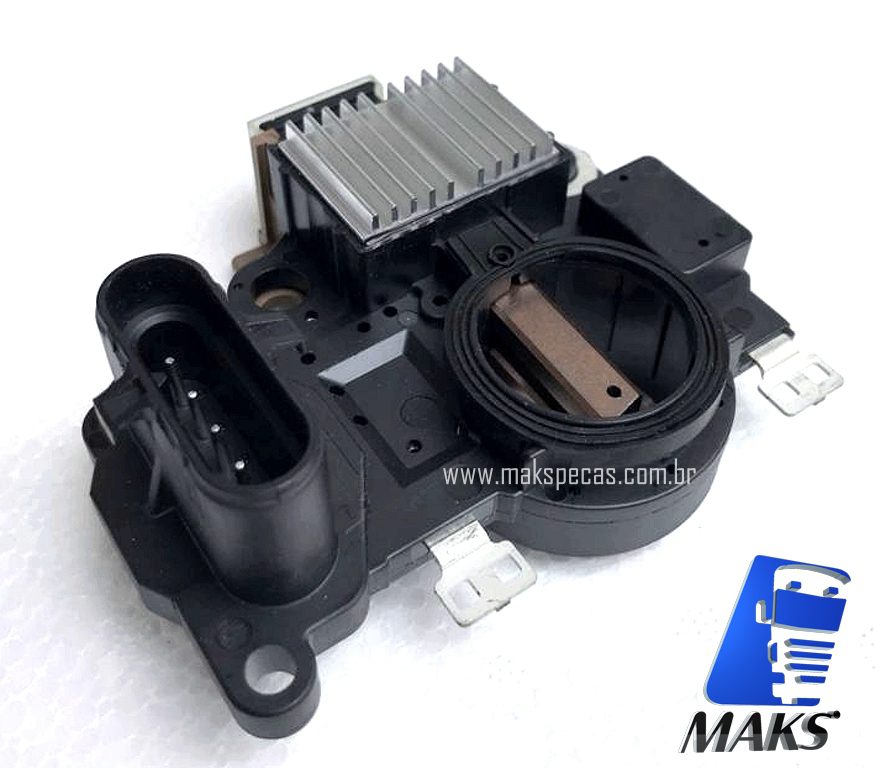 REG6393 - Regulador de tensão (voltagem) para alternador Mitsubishi A004TR6393 24V 130A Volvo FH12, FM12, FMX12, Volvo 2015 em diante