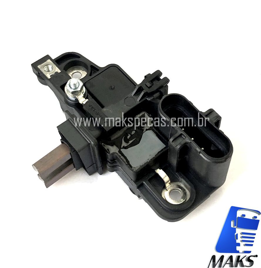 REG8165 - Regulador de tensão padrão original Prestolite mod. 18K18A  1861920  6530400B para alternador Prestolite 53160023, 24V, 150A, aplicação Scania  2448165, 2572595, 2853478, 2905970, 2920858, 570718,  GM270551501, SCA2905972, 2478854, 2921955