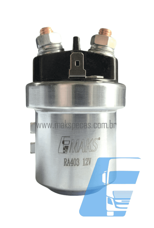 RA403 - Relé Automotivo Universal 12V, uso permanente até 200 A. Grau de proteção IP 54 - Similar ao ZM403