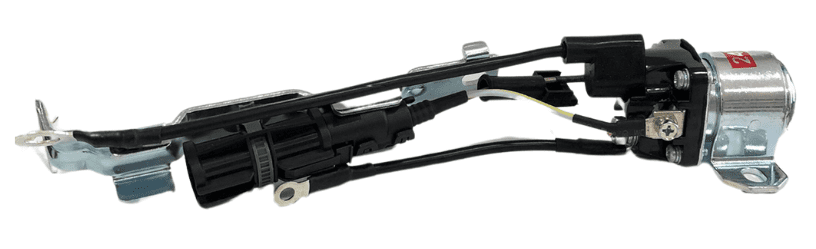 RA62671 - Rele auxiliar modelo 07W911245 com haste de fixação para motor de partida M009T62671 24V 5,5KW, aplicação VW, MAN, outros