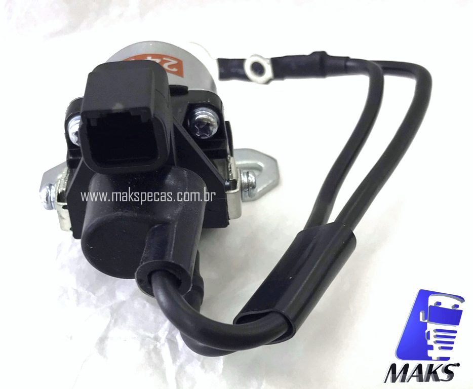 RA66771 - Rele auxiliar para motor de Partida tipo Mitsubishi M009T66771 24V 5.5KW 12 dentes. Aplicação Volvo FH16, motor D13K, M009T66771,  P23261935, P23261936, 21542660, 22602935, 85013931, 85020789