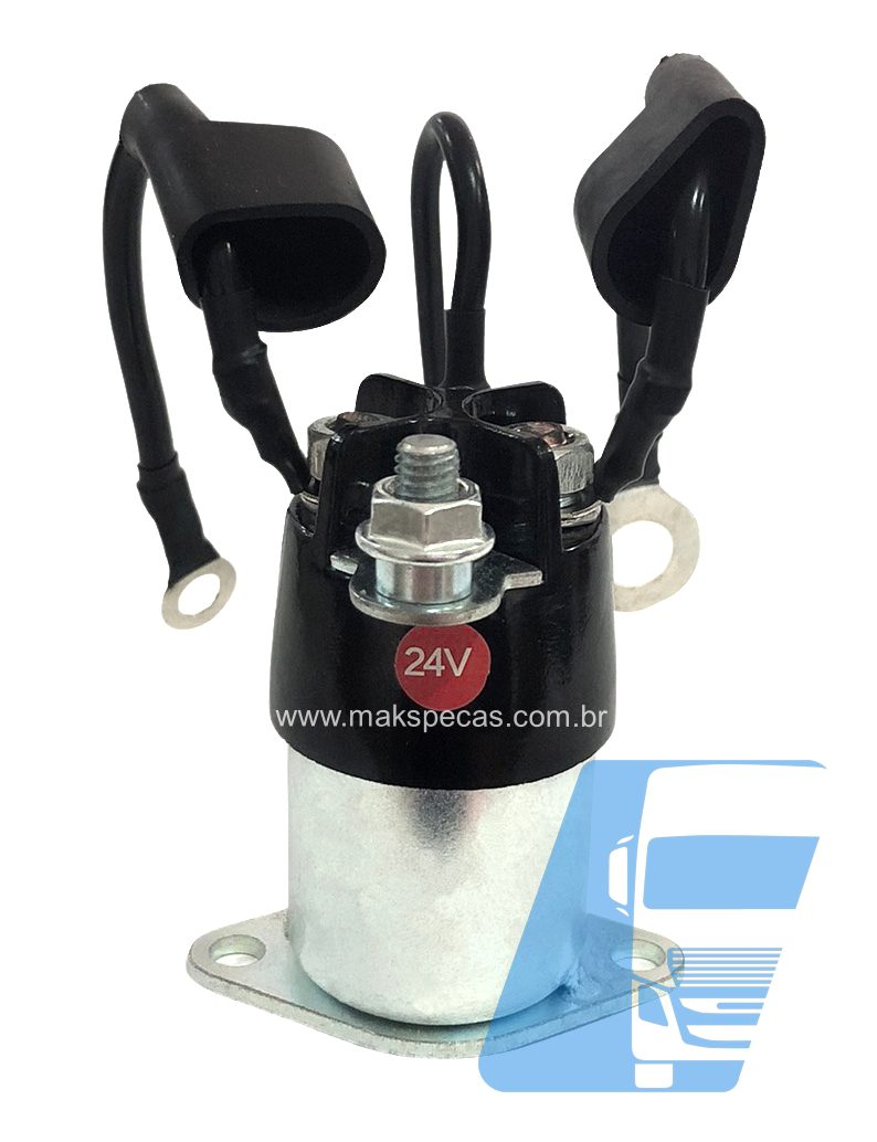 RALB012 - Relé auxiliar 24V mod 1.337.210.741 para motor de arranque modelo Bosch 0001330012, 0001330067, 0001330068 24V 6,0Kw, 12 Dentes.