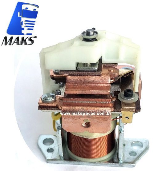 AKB006 - Rele auxiliar de partida (automático/ solenoide) para motor de arranque modelo KB para aplicação Bosch ou Delco Remy. Várias aplicações