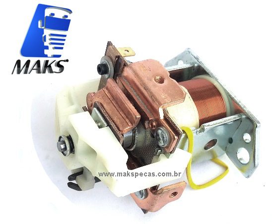 AKB006 - Rele auxiliar de partida (automático/ solenoide) para motor de arranque modelo KB para aplicação Bosch ou Delco Remy. Várias aplicações