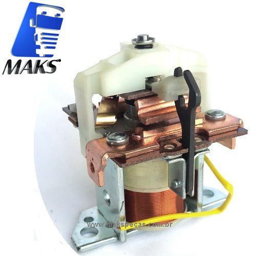 AKB006 - Rele auxiliar de partida (automático/ solenoide) para motor de arranque modelo KB para aplicação Bosch ou Delco Remy. Várias aplicações