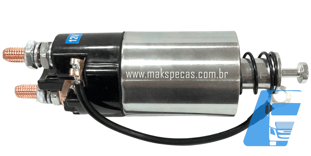 AM55779 - Automático (Relé de partida) para motor de arranque tipo Mitsubishi M008T55779 / M8T55779/M008T55578/  12V 3,6Kw, 11 dentes. Aplicação VOLVO Maritimo (isolado)