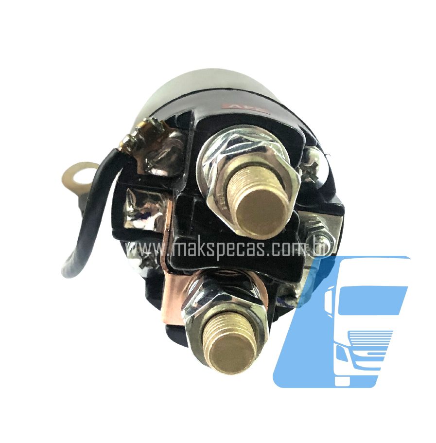AM83879 - Automatico (Relé de partida) para motor de partida tipo Mitsubishi M009T83879 24V 7.0kW 12 dentes, aplicação Volvo.