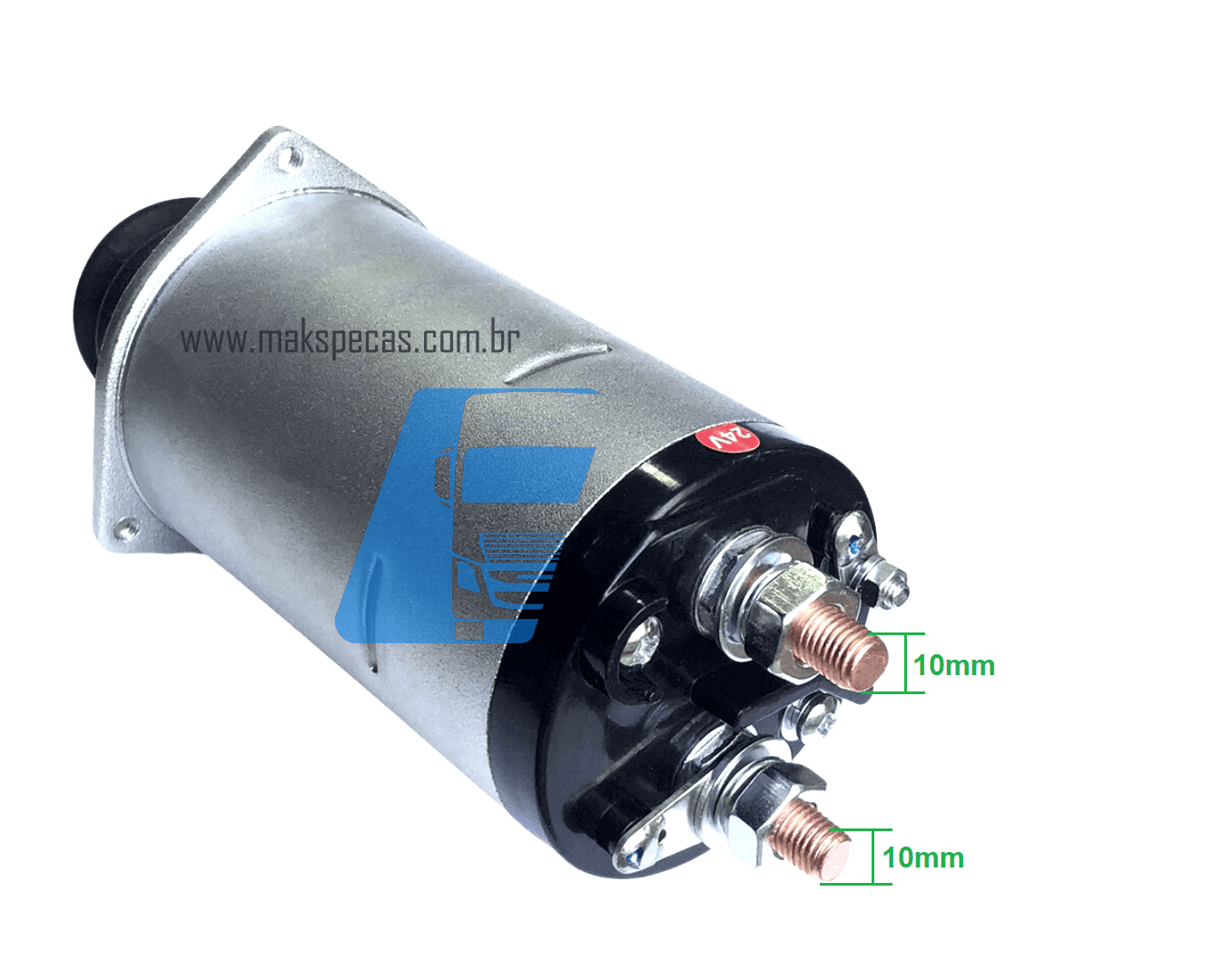 AN7171 - Automático (Rele de partida) aplicação Nikko 230007171 24V 7.5Kw, 15 dentes. Mitsubishi S12R S16R 15T