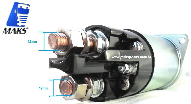 AUT39MT - Automático (Solenoide) para motor de partida Delco Remy 8200519, MBB Axor, 2035, 2040, 2044, 2540, 2044, 2540, 2544, 2640, 2644, 3340, 4140, O500RS, RSD, OM457LAE, outros.