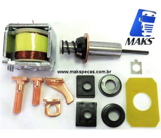 AUT5641 - Automatico (Relé de Partida) para motor de partida Denso 24V, 4,5Kw, 10dentes. Aplicação Iveco Stralis 2995138/ 42498714/ 99432760/ Lucas LRS01957/ LRS1957