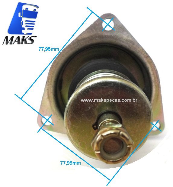 AUT678 - Automático (Rele de partida) para motor de arranque Delco Remy 37/41MT 24V DR 10512637 (para motor partida DR10479310/outros) tipo solid link