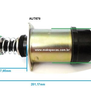 AUT678 - Automático (Rele de partida) para motor de arranque Delco Remy 37/41MT 24V DR 10512637 (para motor partida DR10479310/outros) tipo solid link
